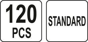 Grene Yato ZESTAW BEZPIECZNIKÓW STANDARD 120 SZT YT-83144 - Bezpieczniki elektryczne - miniaturka - grafika 4