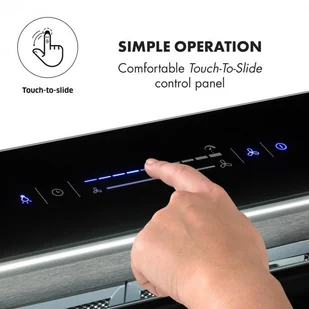 Klarstein Royal Flush Eco 60 Czarny (CGCH3-Royal-FlushEco) - Okapy kuchenne - miniaturka - grafika 5