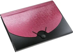 Titanum Teczka A4 z gumką i przegródkami bordowo-czarna - Szkolne artykuły papiernicze - miniaturka - grafika 3