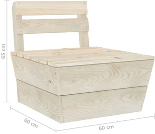 vidaXL 6-cz. zestaw mebli z palet do ogrodu, impregnowany świerk 3063721 - Meble ogrodowe - miniaturka - grafika 11