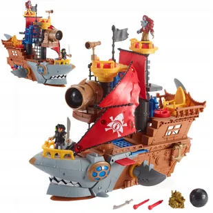 Fisher Price Fisher-Price Imx Rekin Statek Piratcki Dhh61 Wb4 - Zabawki interaktywne dla dzieci - miniaturka - grafika 5
