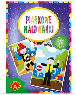 Alexander Malowanka Piaskowa Policjant Strażak 2093 - Zabawki kreatywne - miniaturka - grafika 2