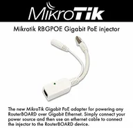 Switche - MikroTik RBGPOE inyector PoE puertos GB ETH # 2393 FBA_RBGPOE - miniaturka - grafika 1