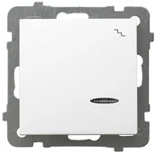 Wyłączniki światła i elektryczne - Ospel Łącznik schodowy z podświetleniem Biały - ŁP-3GS/m/00 As - miniaturka - grafika 1