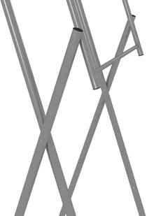 vidaXL Składane nogi do stołu, srebrne, 45x55x112 cm, stal - Meble modułowe i akcesoria - miniaturka - grafika 5