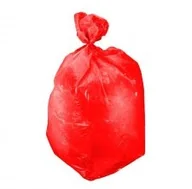 Worki na śmieci - PROLINE PROLINE Worki na śmieci LDPE 120l rolka 10 sztuk czerwone 41204 PX41204 - miniaturka - grafika 1
