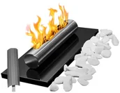 Biokominki - Ecofire Biokominek wolnostojący Stainless czarny połysk - miniaturka - grafika 1