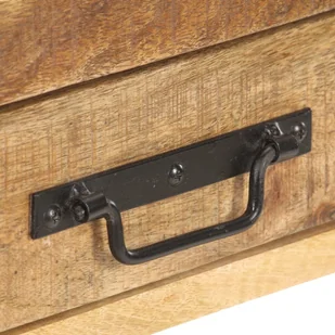 vidaXL Szafka, 120x30x75 cm, lite, surowe drewno mango 321802 - Szafki do salonu - miniaturka - grafika 13