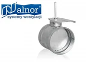 Akcesoria do wentylacji i klimatyzacji - ALNOR Przepustnica zamykająca 200mm (zawór) z podstawką na siłownik DASM-200 - miniaturka - grafika 1