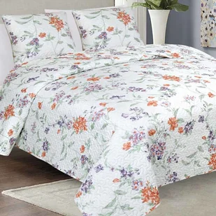 Euromat Dwustronna Narzuta TAVIRA BJ-074 Violet 220x240+2x40x40 14272 - Pościel - miniaturka - grafika 4