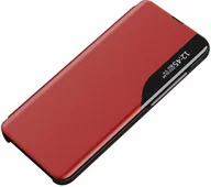 Etui i futerały do telefonów - OEM clear View Eco Leather View Case elegancki futerał etui z klapką i funkcją podstawki Xiaomi Poco X4 NFC 5G czerwony - miniaturka - grafika 1