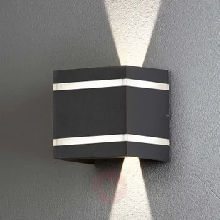 Konstmide Kinkiet zewnętrzny Cremona efekt pasków, 14cm - Lampy ogrodowe - miniaturka - grafika 4