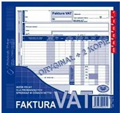 Druki akcydensowe - Michalczyk&Prokop Faktura VAT 2/3 A4 oryginał + 2 kopie 81 k, MIP 102-X/102-XE NOWA - miniaturka - grafika 1