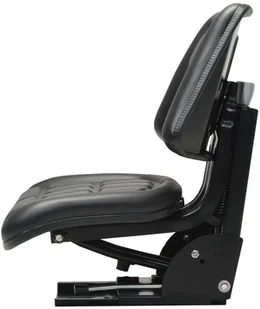 vidaXL Fotel do ciągnika z zawieszeniem, czarny - Części i akcesoria do maszyn rolniczych - miniaturka - grafika 3