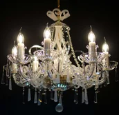 Lampy sufitowe - Elita bohemia Żyrandol kryształowy 8-ramienny - Bohemia L 419/8/03 Mat - miniaturka - grafika 1