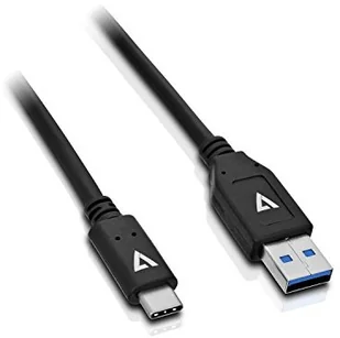 V7 Kabel USB USB-C USB-A 1m Czarny V7U3.1AC-1M-BLK-1E - Kable USB - miniaturka - grafika 2