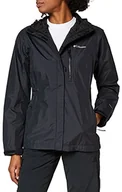 Kurtki i kamizelki sportowe damskie - Columbia Columbia Damska kurtka przeciwdeszczowa Pouring Adventure II, czarna, XS 1760071 - miniaturka - grafika 1