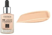 Podkłady do twarzy - Catrice HD Liquid Coverage Foundation 24H matujący podkład do twarzy 010 Light Beige 30ml 45421-uniw - miniaturka - grafika 1
