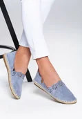 Espadryle damskie - Renee Niebieskie Espadryle Mooch - miniaturka - grafika 1