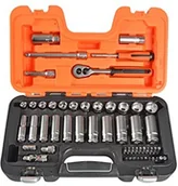Klucze i nasadki - Bahco s330l Socket Set 34pc MM 1/4 & 3/8sd Deep - miniaturka - grafika 1