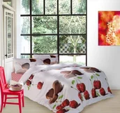 Pościel - Faro Pościel Valentini Wiśnie i Czekolada - 160x200 cm LIMITOWANA FAR 796 - miniaturka - grafika 1