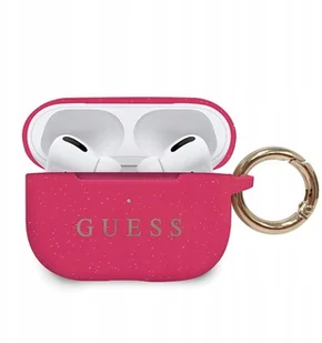 GUESS Etui GUESS Silicone do Apple AirPods Pro Fuksja GUACAPSILGLFU - Pudełka i akcesoria na płyty CD - miniaturka - grafika 6