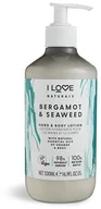 Kremy i maski do rąk - I Love Cosmetics Nawilżający balsam do ciała i rąk Natura l s Bergamotką iSea chwastów Hand & Body Lotion) 500 ml - miniaturka - grafika 1