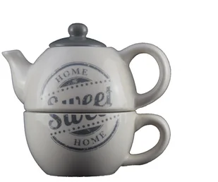 Banquet Dzbanek ceramiczny z filiżanką Sweet home - Serwisy do kawy i herbaty - miniaturka - grafika 2