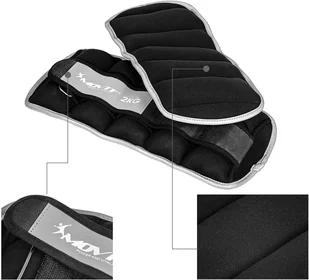 Movit REGULOWANE OBCIĄŻNIKI NEOPRENOWE 2x 1 KG NA RĘCE NOGI CIĘŻARKI OBCIĄŻENIA 20040642 - Pozostały sprzęt siłowy - miniaturka - grafika 5