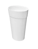 Umywalki - Besco Umywalka wolnostojąca Uniqa biała - miniaturka - grafika 1