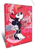 Zabawki kreatywne - Kids Euroswan Pamiętnik zamykany na kod Myszka Minnie WD21497 - miniaturka - grafika 1