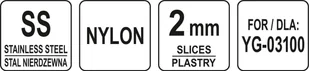 Yato TARCZA DO SZATKOWNICY DO WARZYW YG-03100 PLASTRY 2MM YATO YG-03140 - Akcesoria gastronomiczne Yato TARCZA DO SZATKOWNICY DO WARZYW YG-03100 PLASTRY 2MM YATO YG-03140 - Akcesoria gastronomiczne - miniaturka - grafika 4