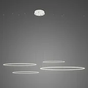 Lampy sufitowe - Altavola Design Lampa wisząca Nowoczesna lampa wisząca LED biała Altavola Ledowe okręgi okręgi LED LA084/CO4_100_in_3k_white_dimm LA084/CO4_100_in_3k_white_dimm - miniaturka - grafika 1