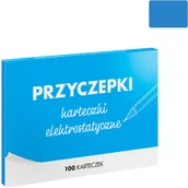 Notesy i bloczki - PRZYCZEPKI - niebieskie karteczki elektrostatyczne - 100 szt. PRZ100-B - miniaturka - grafika 1