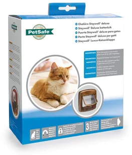 Altranet PetSafe Drzwiczki magnetyczne dla kota z 4 opcjami Deluxe 420, brązowe - Pozostałe akcesoria dla kotów - miniaturka - grafika 3