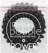 Pozostałe akcesoria fryzjerskie - InvisiBobble POWER True black - intensywny czarny gumki do włosów 3 pack - miniaturka - grafika 1