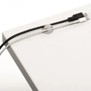 Klips samoprzylepny na 2 kabele Durable CAVOLINE Clip2 szary 6szt. /503810/ DU1618-5 - Kanały kablowe - miniaturka - grafika 2
