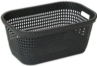 Kosze na bieliznę - DEA-home dea homeart438an kosz na bieliznę z rattanu 45 L, 62 x 42 x 28 cm, antracyt Z438M097 - miniaturka - grafika 1