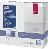 Wieszaki łazienkowe - Tork Xpress Mini Starter Pack zapewnia system wielu ręczniki Fold, H2, 100 arkuszy 952100 - miniaturka - grafika 1