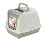 Kuwety dla kotów - Kuweta zamykana Pet Nova CATLIFEPLUS-57CM-GR szara - miniaturka - grafika 1