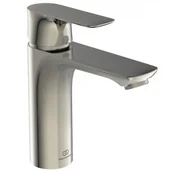 Baterie umywalkowe - Ideal Standard Connect Air Bateria umywalkowa bez korka srebro szczotkowane połysk A7055GN - miniaturka - grafika 1