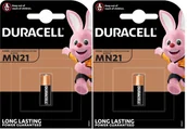 Baterie i akcesoria - Duracell 2x Baterie 23A MN21 L1028 LRV08 MN21 12V - miniaturka - grafika 1