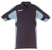 Piłka nożna - Uhlsport koszulka polo Cup, wielokolorowa, XXXL 100207401_marine/skyblau_XXXL - miniaturka - grafika 1