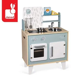 Janod Kuchnia drewniana duża z akcesoriami Plume - Zabawki AGD - miniaturka - grafika 2