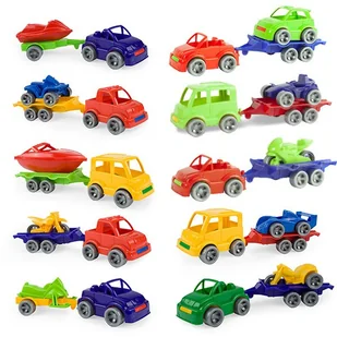 Wader Pojazd Kid Cars Sport autka z przyczepą - Samochody i pojazdy dla dzieci - miniaturka - grafika 3