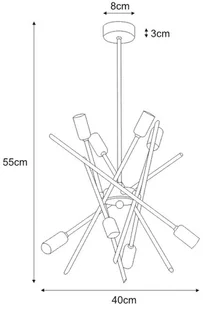 Kaja ALFRED OLSZEWSKI Żyrandol K-4463 z serii ZORAN - Lampy sufitowe - miniaturka - grafika 2