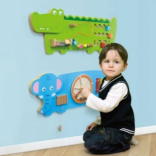 VIGA Układanka panel ścienny - Słoń V50472 - Zabawki interaktywne dla dzieci - miniaturka - grafika 2