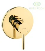 Baterie wannowe i prysznicowe - Oltens Oltens Molle bateria wannowo-prysznicowa podtynkowa kompletna złota - miniaturka - grafika 1