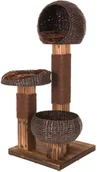 Drapaki dla kotów - Zooplus Burned Wood drapak dla kota Dł x szer x wys. 58 x 58 x 139 cm - miniaturka - grafika 1