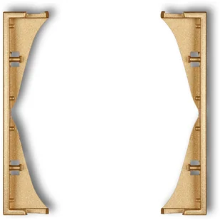 Karlik Ramka pośrednia do gniazd podwójnych MINI 29MRP-2 złoty 29MRP-2 - Klawisze i ramki - miniaturka - grafika 2